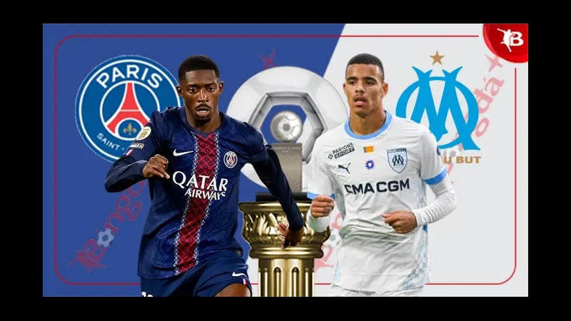 Cầu thủ PSG dứt điểm mạnh mẽ trước thủ môn của Marseille Cầu thủ PSG dứt điểm mạnh mẽ trước thủ môn của Marseille